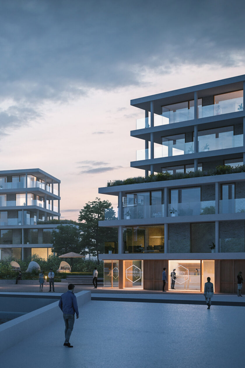 Alides, Kortrijk<br />
Wedstrijdontwerp nieuwbouw meergezinswoning 
